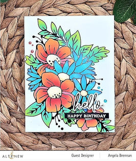 Altenew Stamp & Die & Hot Foil Plate Bundle Flowery Bouquet Hot Foil Plate & Stencil Bundle