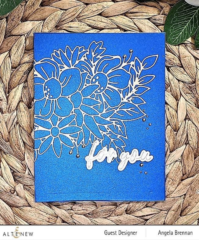 Altenew Stamp & Die & Hot Foil Plate Bundle Flowery Bouquet Hot Foil Plate & Stencil Bundle