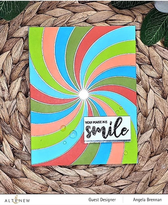 Altenew Stamp & Die & Hot Foil Plate Bundle Rainbow Burst Hot Foil Plate & Stencil Bundle
