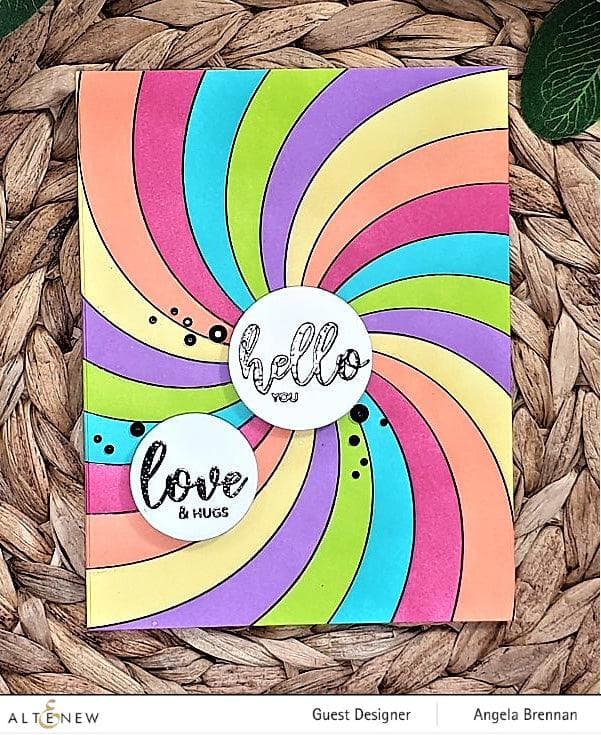 Altenew Stamp & Die & Hot Foil Plate Bundle Rainbow Burst Hot Foil Plate & Stencil Bundle