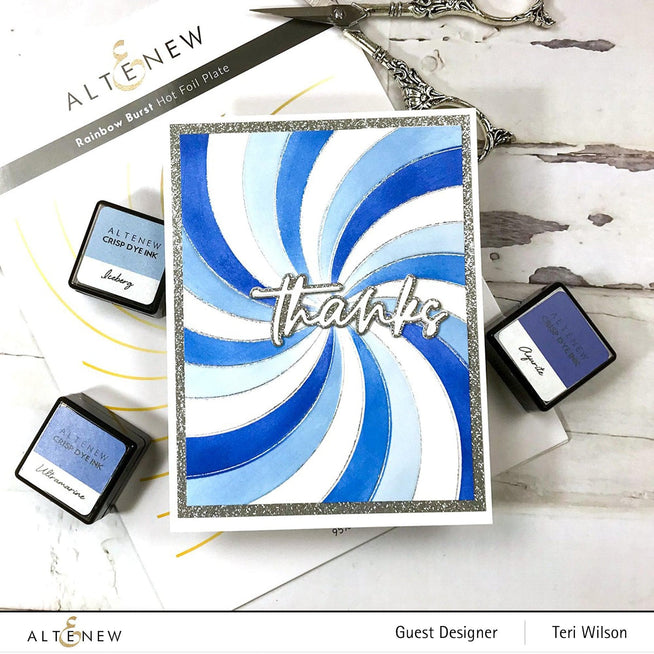 Altenew Stamp & Die & Hot Foil Plate Bundle Rainbow Burst Hot Foil Plate & Stencil Bundle