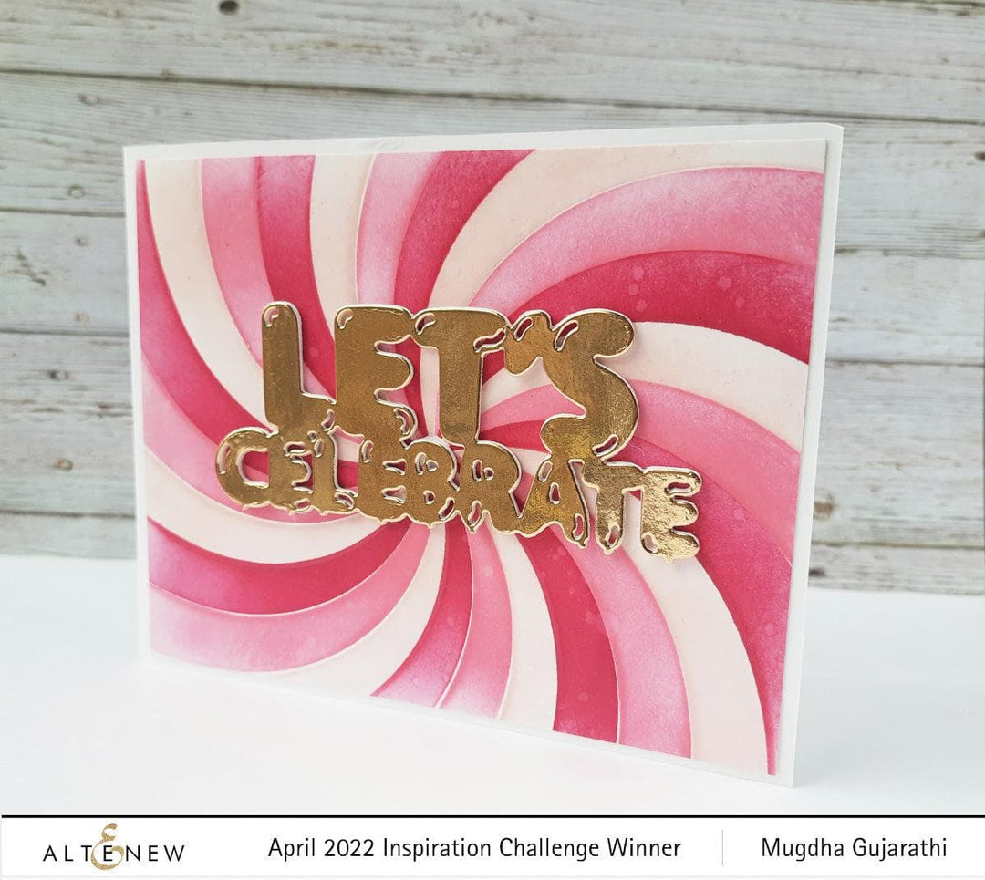 Altenew Stamp & Die & Hot Foil Plate Bundle Rainbow Burst Hot Foil Plate & Stencil Bundle