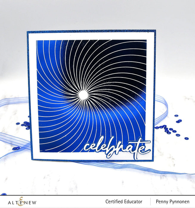 Altenew Stamp & Die & Hot Foil Plate Bundle Rainbow Burst Hot Foil Plate & Stencil Bundle