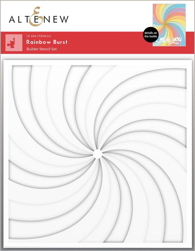 Altenew Hot Foil Plate & Stencil Bundle Rainbow Burst