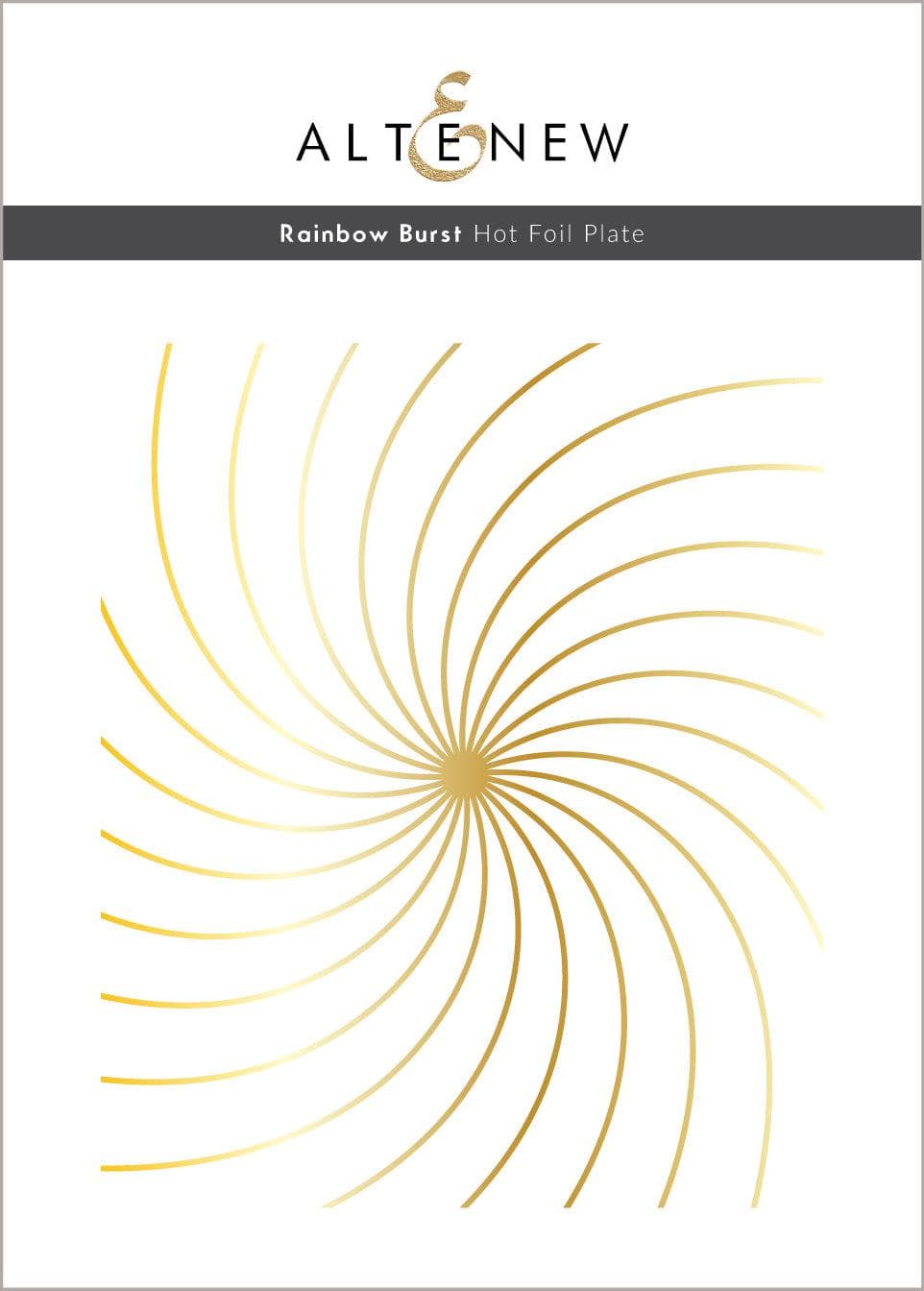 Altenew Hot Foil Plate & Stencil Bundle Rainbow Burst