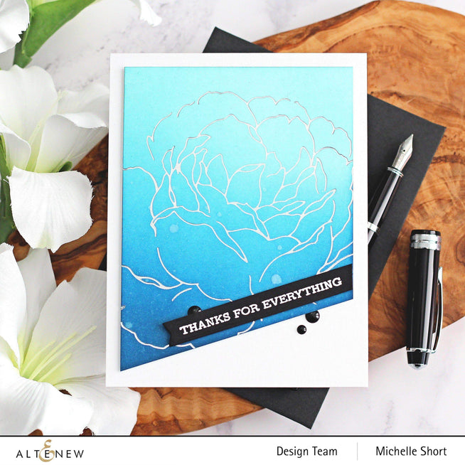 Altenew Hot Foil Plate & Stencil Bundle Sentiment Banners Hot Foil Plate & Cover Die Bundle