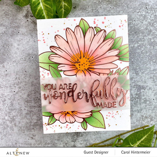 Altenew Hot Foil Plate & Stencil Bundle Vibrant Florals Hot Foil Plate & Stencil Bundle