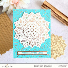 Part A-Glitz Art Craft Co.,LTD Hot Foil Plate Sunburst Doily Hot Foil Plate & Die Set