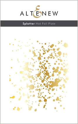 Part A-Glitz Art Craft Co.,LTD Hot Foil Plate Z - Splatter Hot Foil Plate