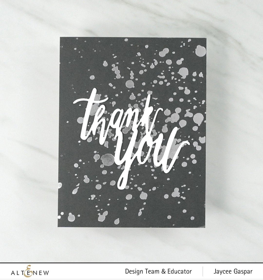 Part A-Glitz Art Craft Co.,LTD Hot Foil Plate Z - Splatter Hot Foil Plate