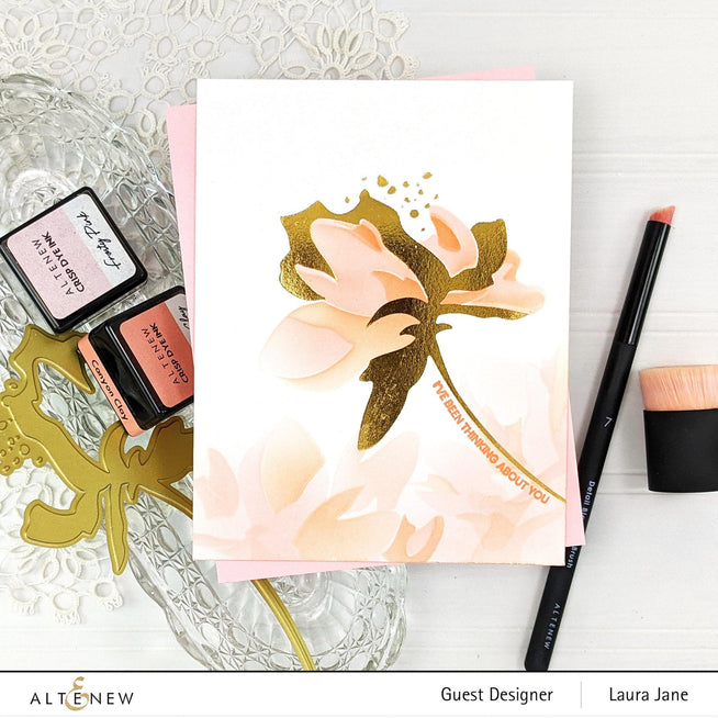 Part A-Glitz Art Craft Co.,LTD Hot Foil Plate Whimsical Peony Hot Foil Plate