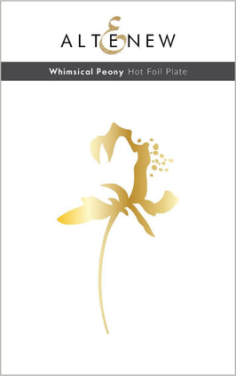 Part A-Glitz Art Craft Co.,LTD Hot Foil Plate Whimsical Peony Hot Foil Plate