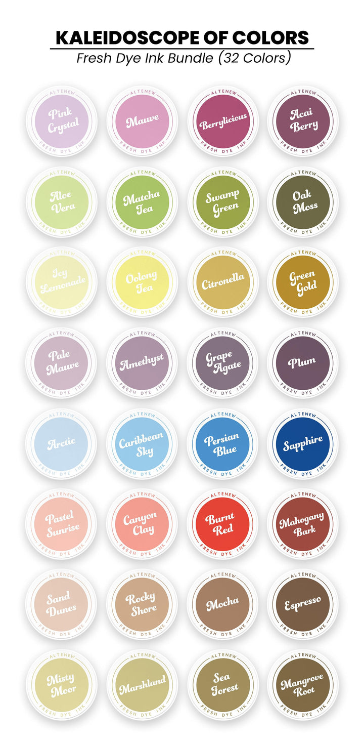 Altenew Ink Bundle Kaleidoscope of Colors Fresh Dye Ink Bundle
