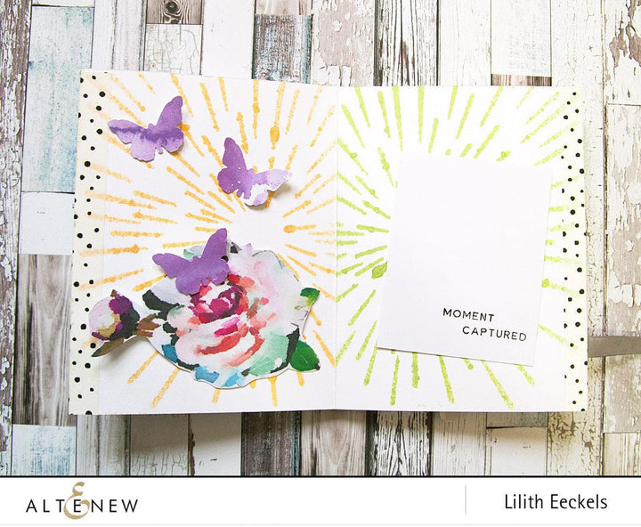 Altenew Ink Spray & Stencil Bundle Warp Speed Stencil & Ink Spray Bundle