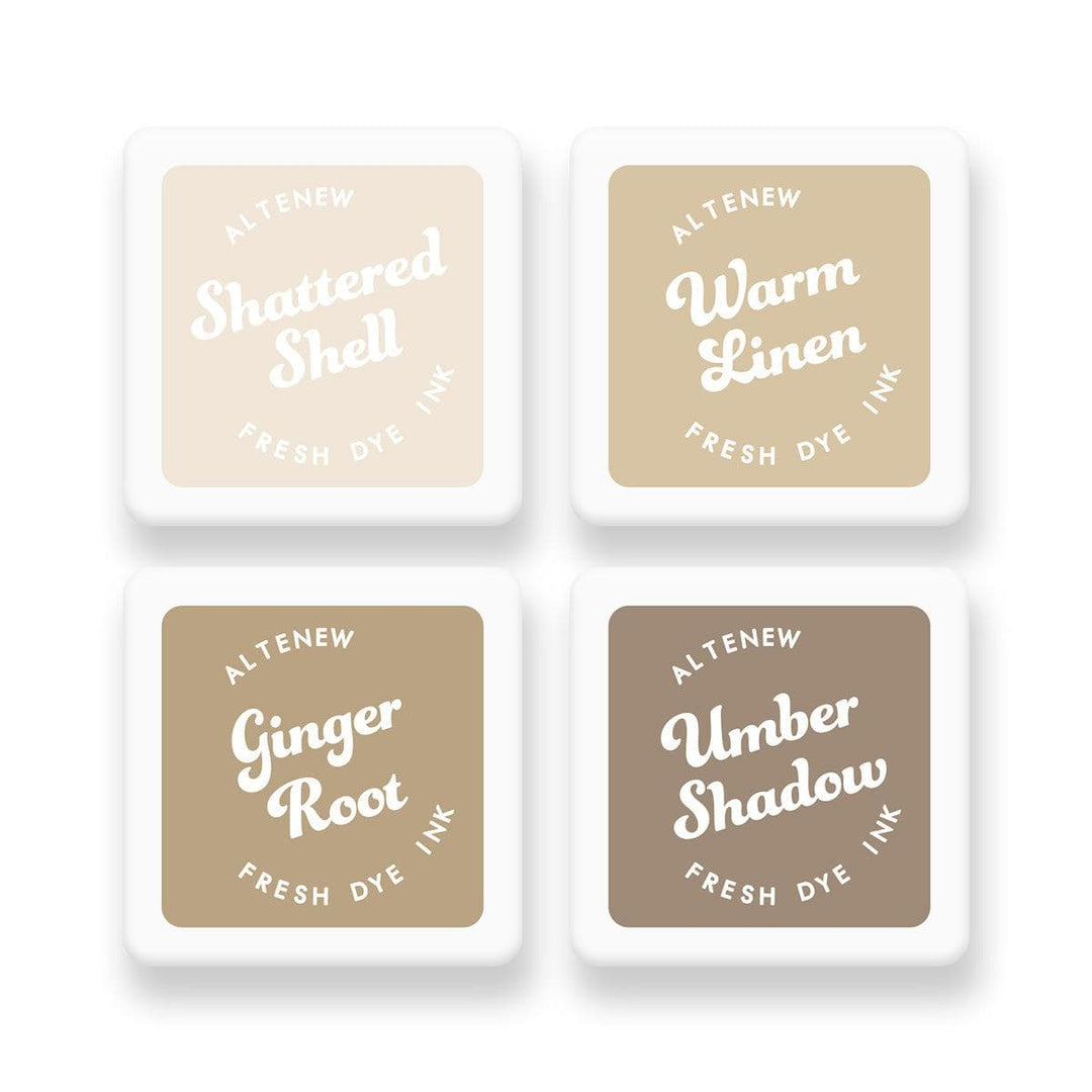 Earth Tones Fresh Dye Ink Mini Cube Set