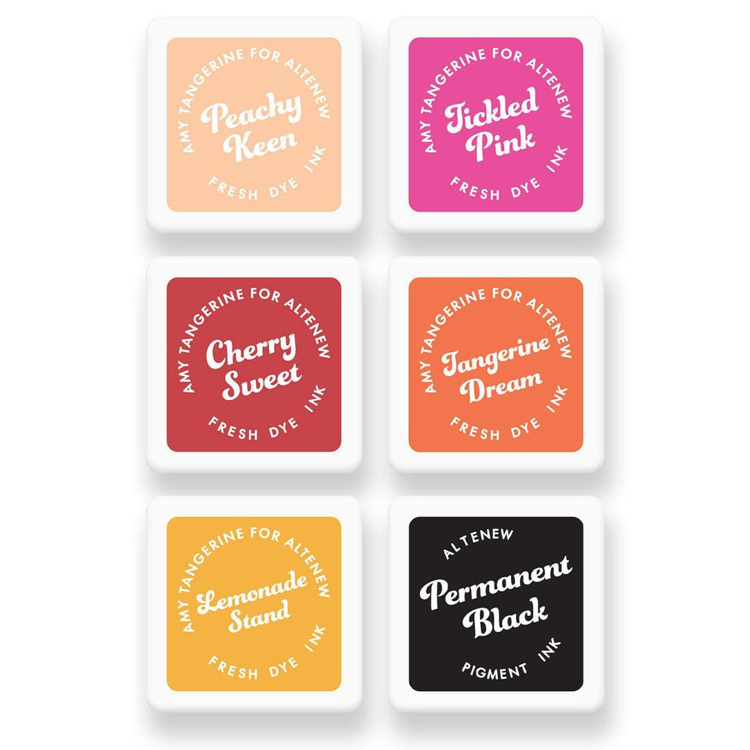 Stewart Superior Inks Summer Sunrise Fresh Dye Ink 6 Mini Cube Set