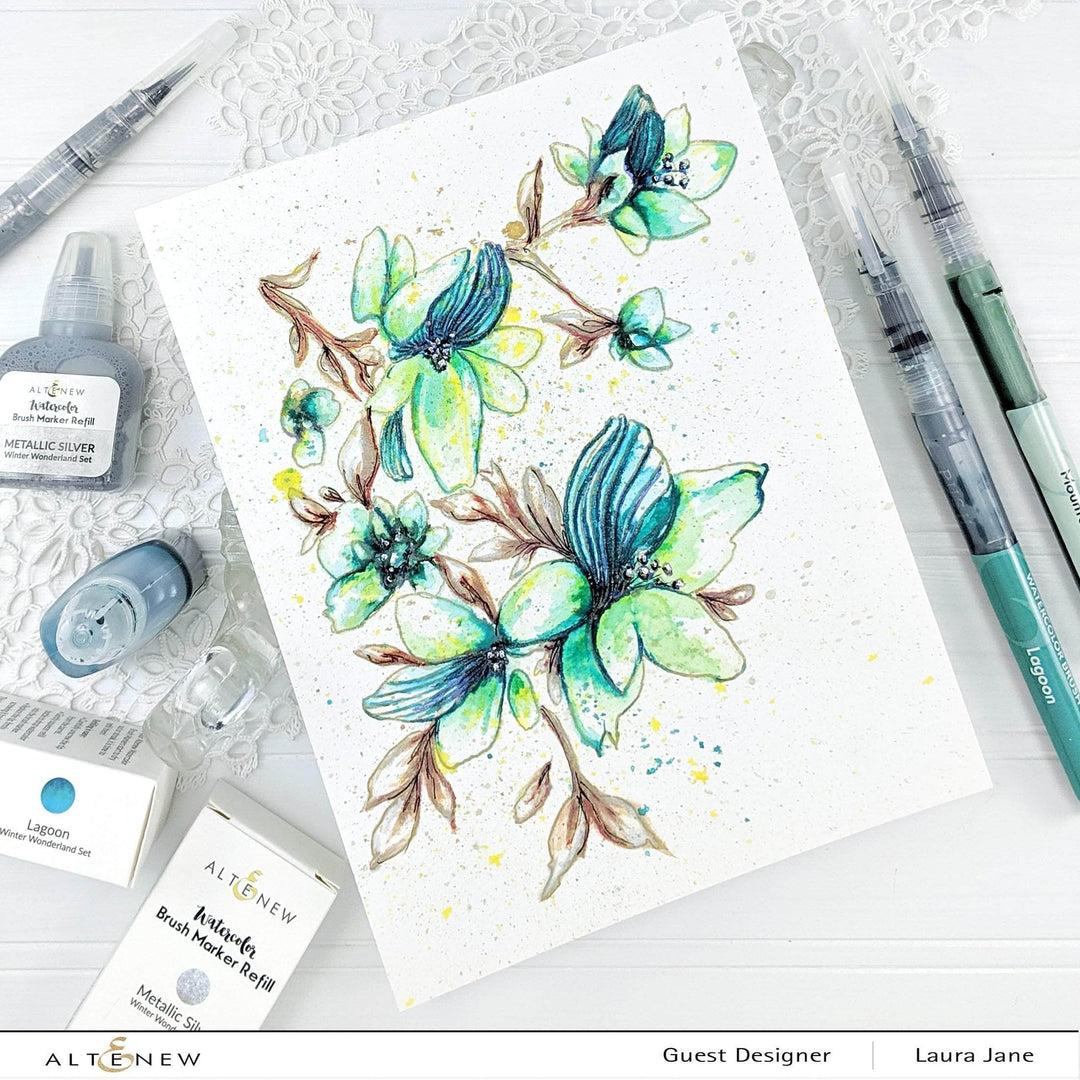 Be Creative Arts Crafts Liquid Watercolor Metallic Silver Liquid Watercolor - Brush Marker Refill