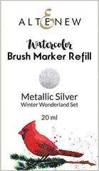 Be Creative Arts Crafts Liquid Watercolor Metallic Silver Liquid Watercolor - Brush Marker Refill