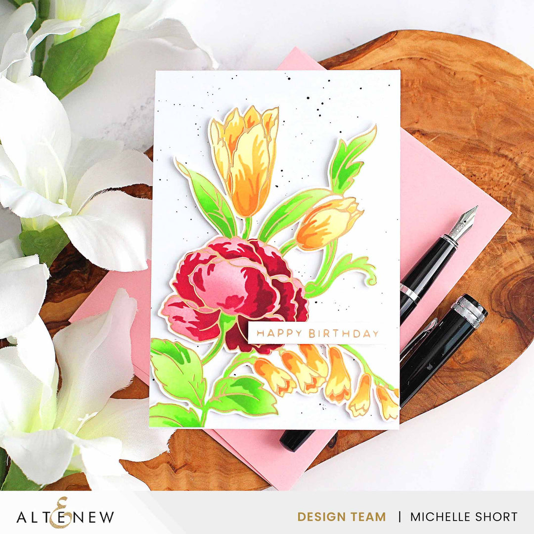 Rose Petal Fresh Dye Ink Mini Cube & Re-inker Bundle