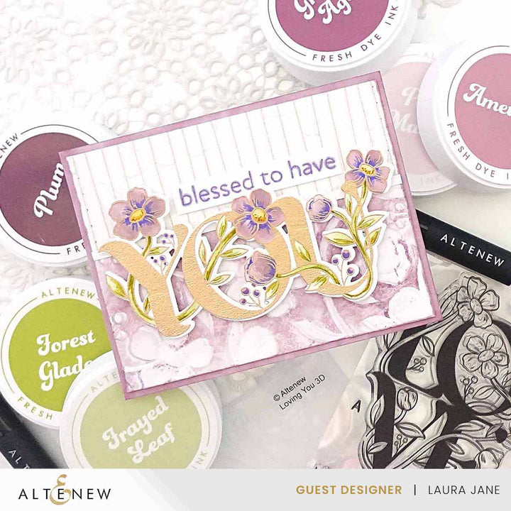 Sugarplums Fresh Dye Ink Mini Cube & Re-inker Bundle
