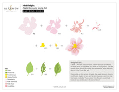 Altenew Mini Delight Mini Delight: Apple Blossoms Stamp & Die Set
