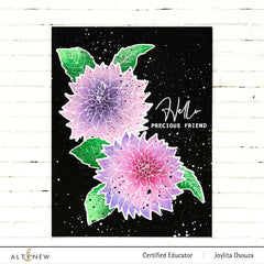 Altenew Mini Delight Mini Delight: Café Au Lait Dahlia Stamp & Die Set