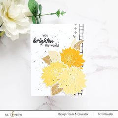 Altenew Mini Delight Mini Delight: Café Au Lait Dahlia Stamp & Die Set