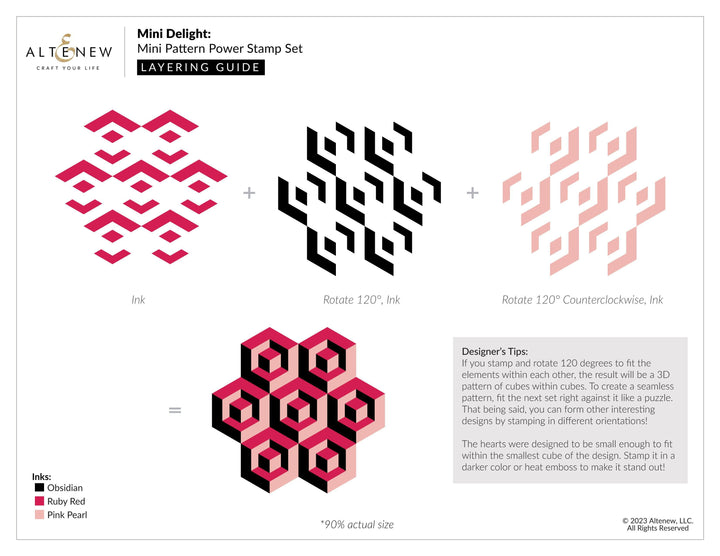 Altenew Mini Delight Mini Delight: Mini Pattern Power Stamp & Die Set