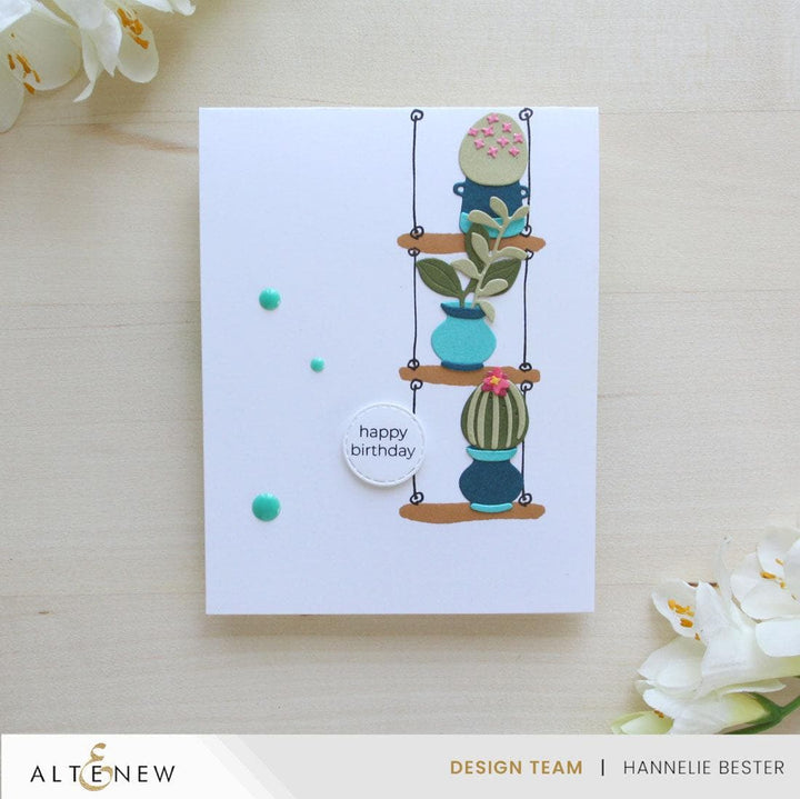 Mini Delight: Potted Shelves Stamp & Die Set