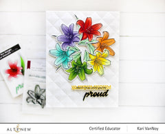 Altenew Mini Delight Mini Delight: Proud Amaryllis Stamp & Die Set