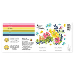 Misil Craft Decals Mini Ink Cubes Label Set - Deco Garden