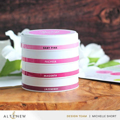 Round Ink Pads & Blending Brushes Label Set - Whispering Woodland, Bubblegum Dreams