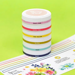 Round Ink Pads Label Set - Vividly Versatile Fresh Dye Ink Bundle