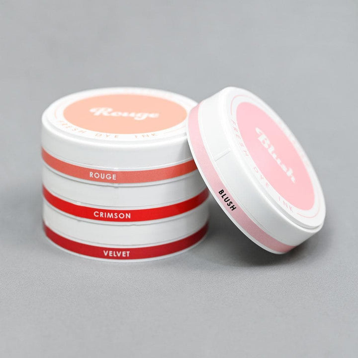 Round Ink Pads Label Set - Vividly Versatile Fresh Dye Ink Bundle