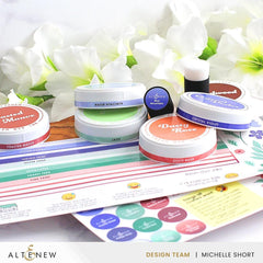 Round Ink Pads Label Set - Vividly Versatile Fresh Dye Ink Bundle