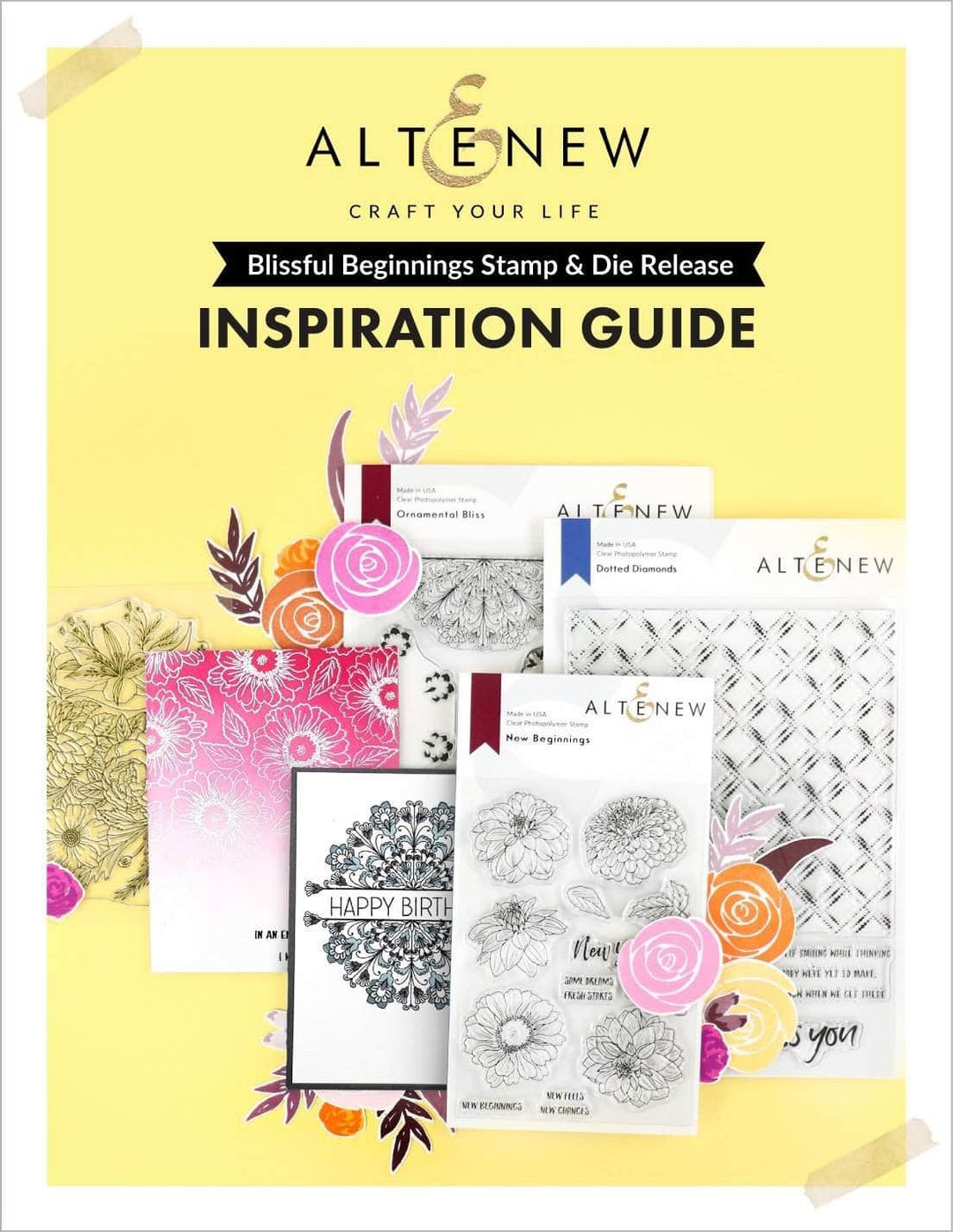 55Printing.com Printed Media Blissful Beginnings Stamp & Die Release Inspiration Guide