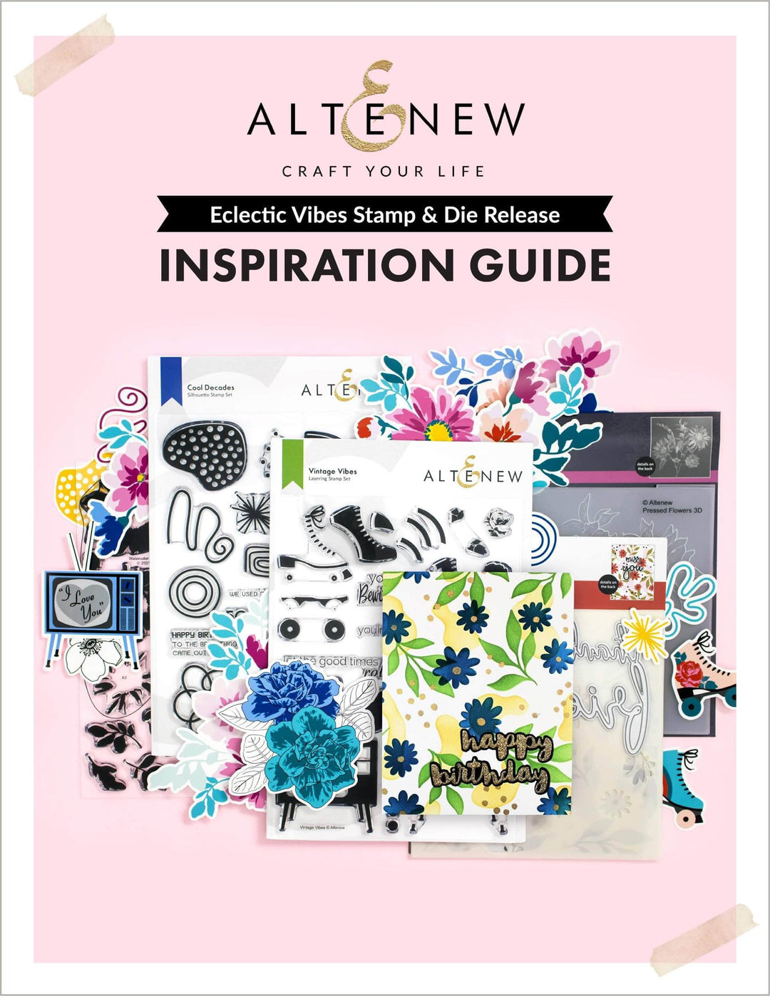 55Printing.com Printed Media Eclectic Vibes Stamp & Die Release Inspiration Guide