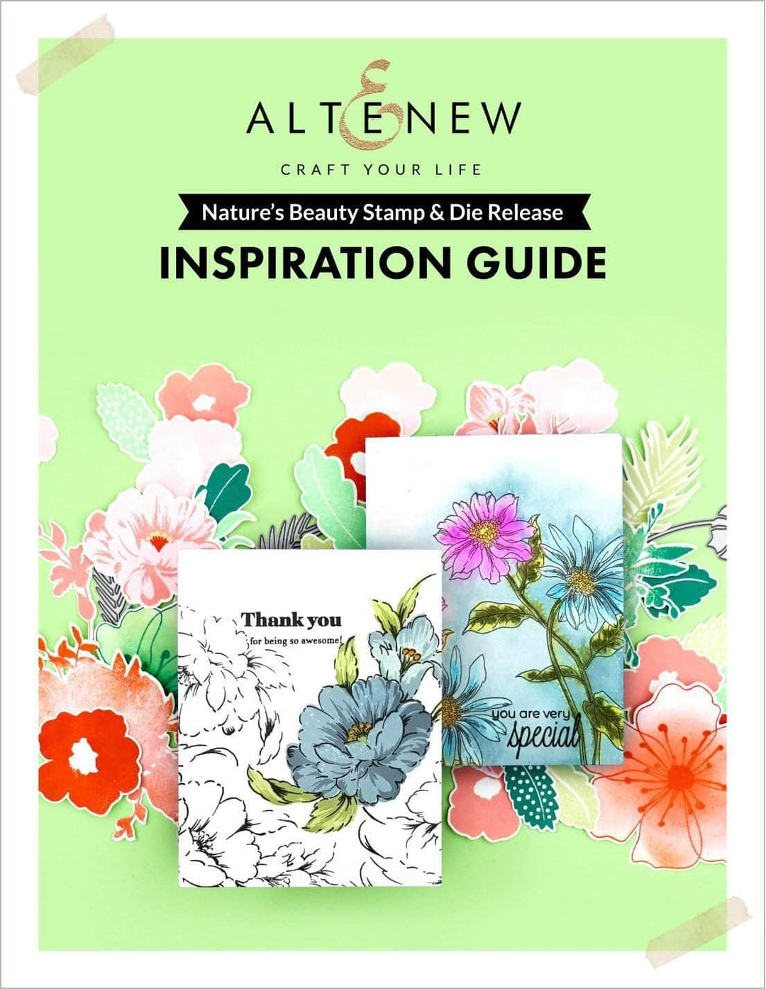 55Printing.com Printed Media Nature's Beauty Stamp & Die Release Inspiration Guide