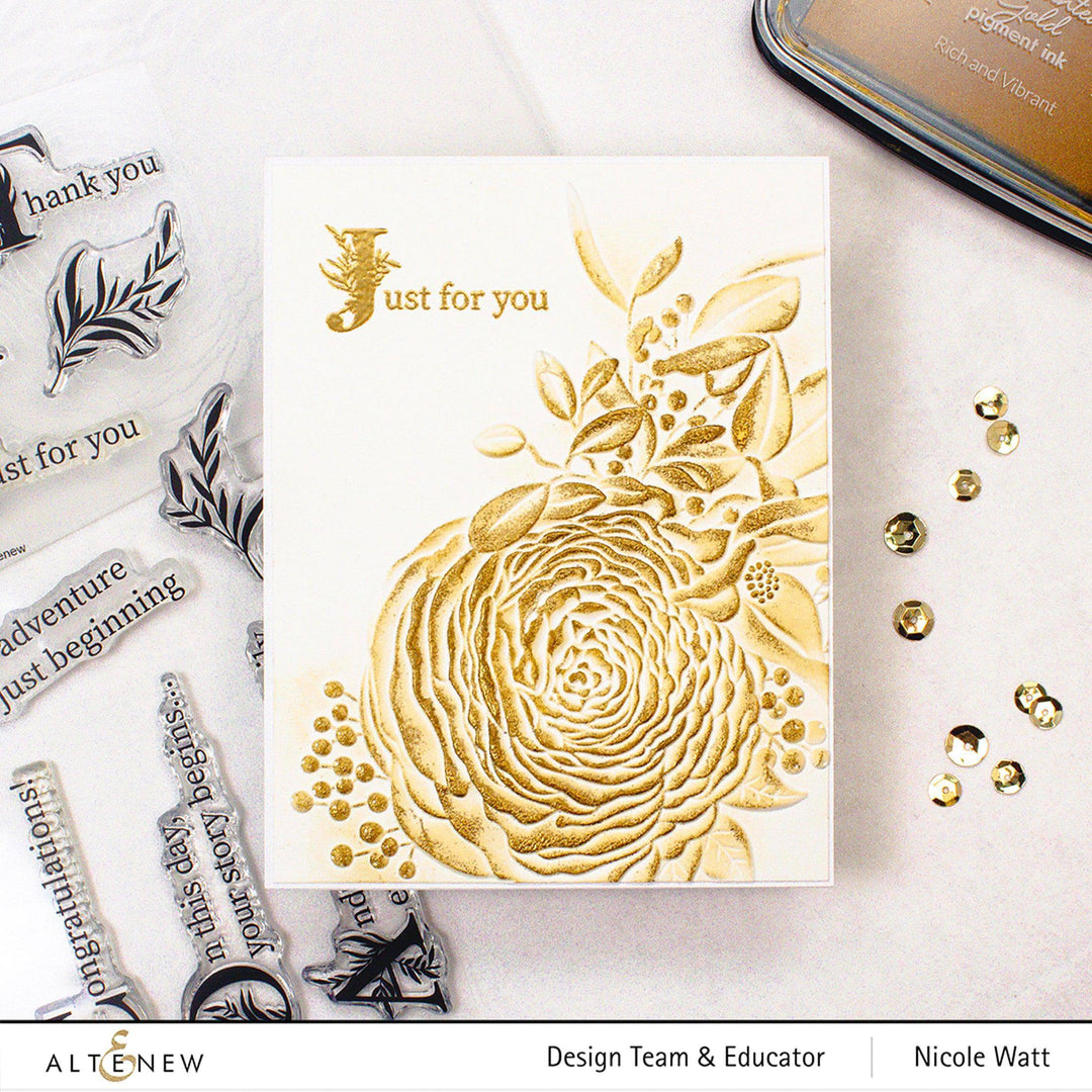 Tsukineko Re-inker Antique Gold Pigment Ink Re-inker