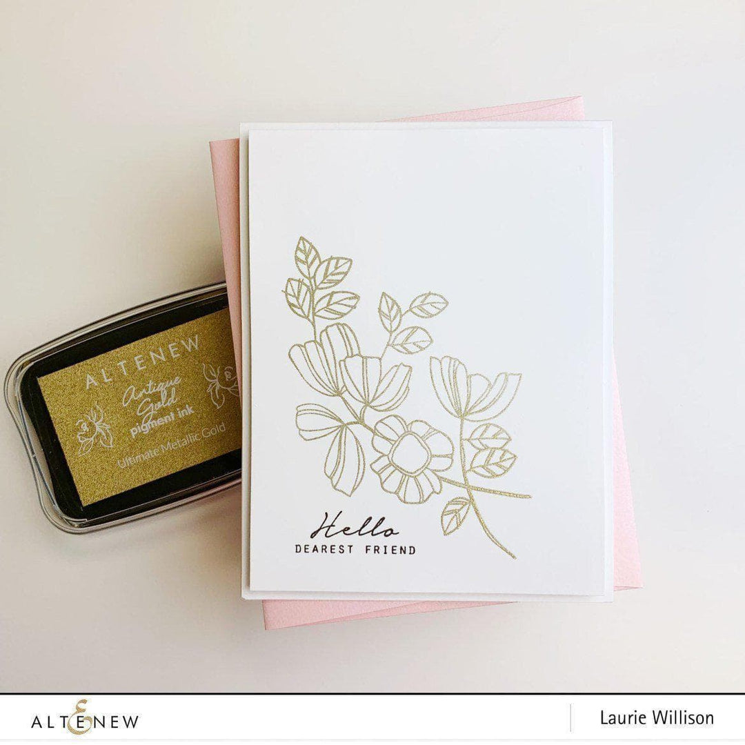 Tsukineko Re-inker Antique Gold Pigment Ink Re-inker