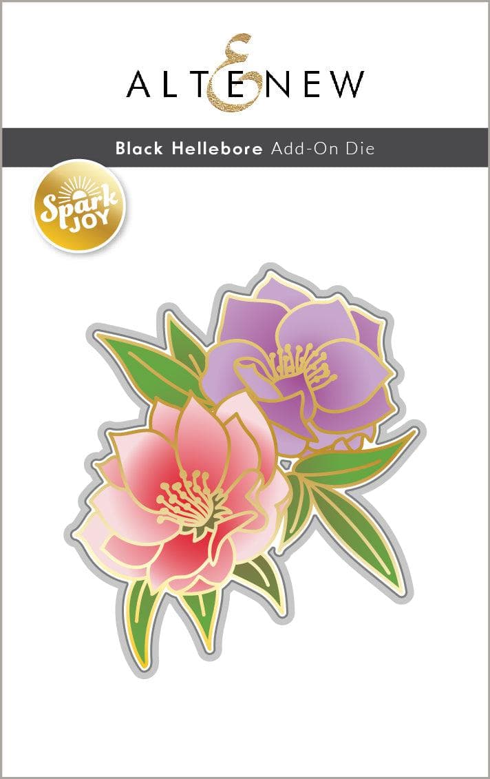 Altenew Spark Joy Bundle Spark Joy: Black Hellebore & Add-on Die Bundle