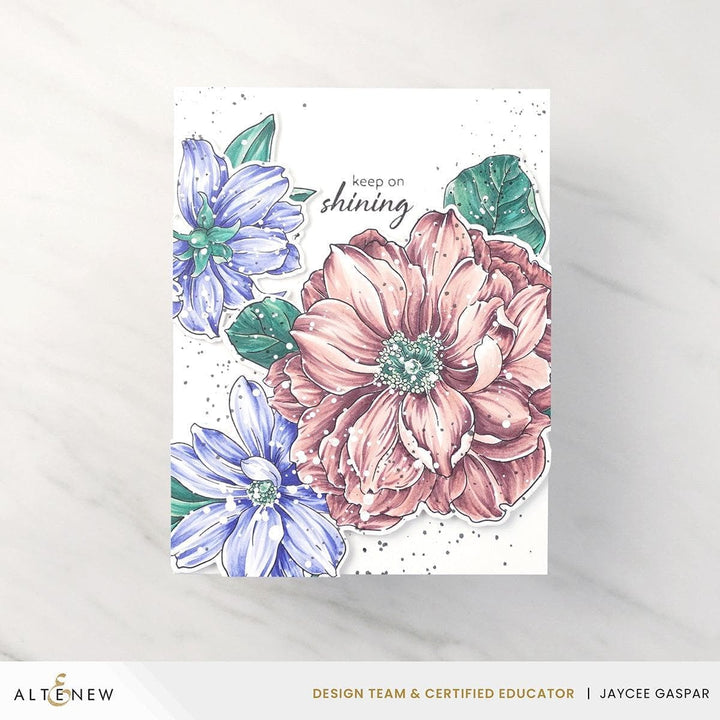 Artist Alcohol Markers Set L & Sweet Jasmine Stamp Set Bundle