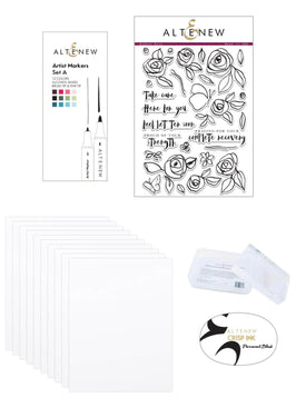Altenew Stamp & Alcohol Marker Bundle Coloring Starter Kit A