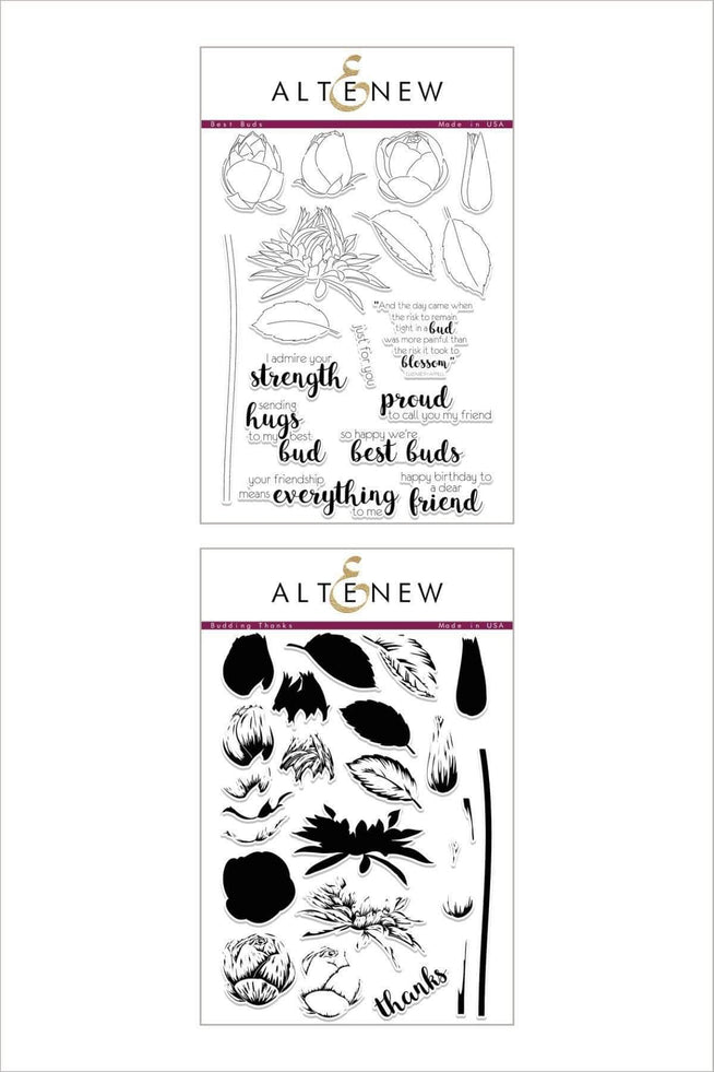 Altenew Stamp Bundle Best Buds & Budding Thanks Stamp Bundle