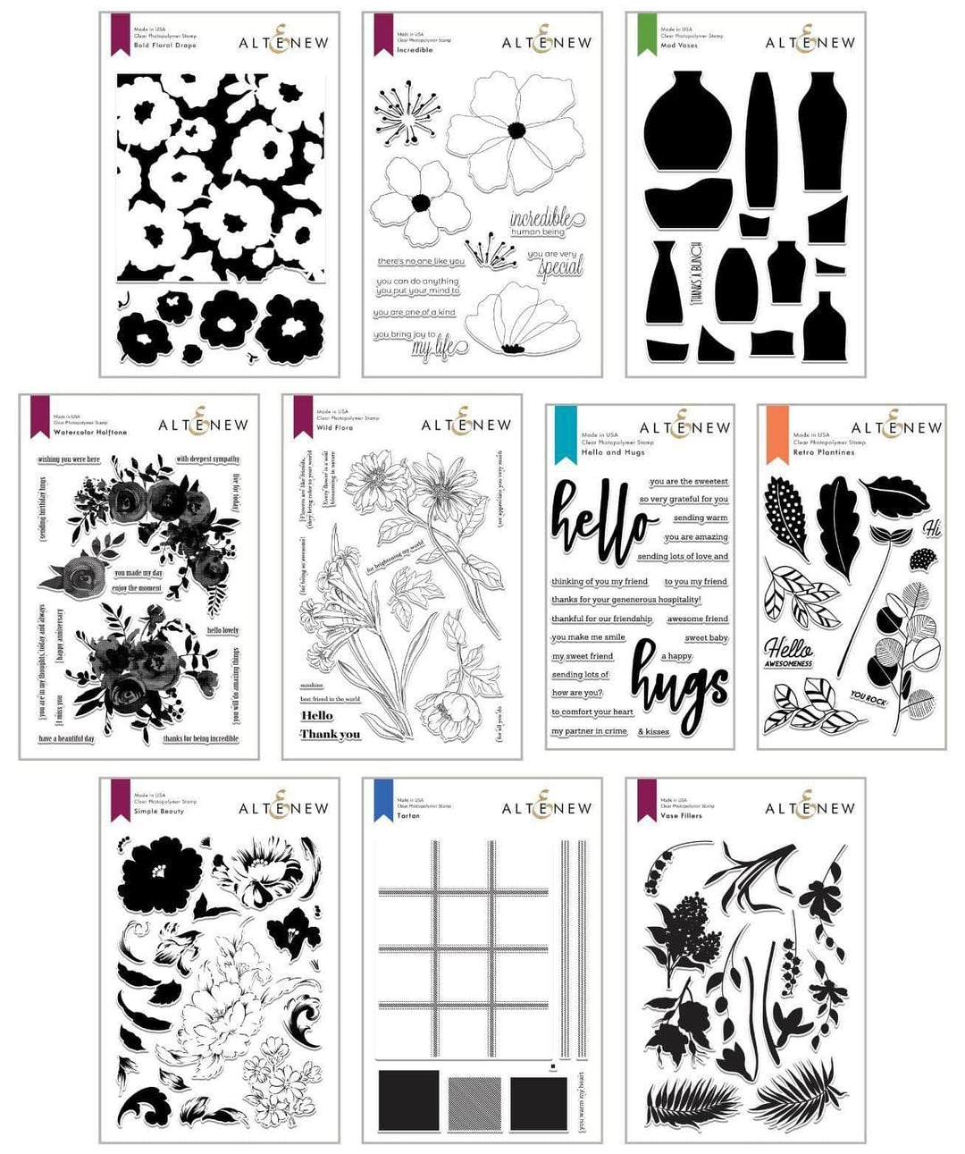 Altenew Stamp Bundle Nature's Beauty Stamp Bundle