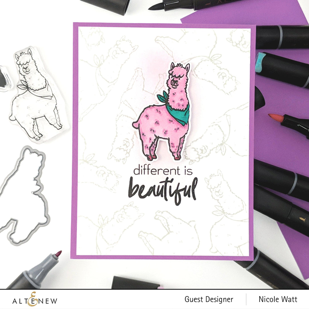 Altenew Stamp & Die Bundle Alpaca Stamp & Die Bundle