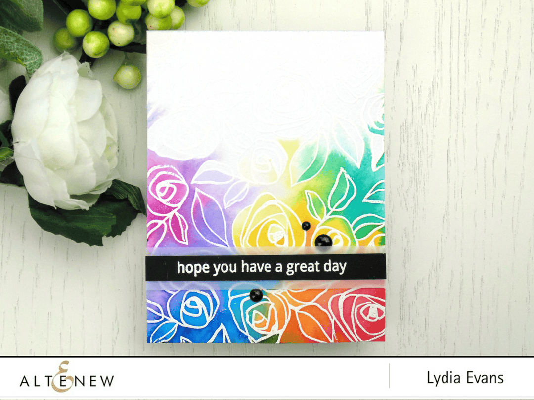 Altenew Stamp & Die Bundle Bamboo Rose Stamp & Die Bundle