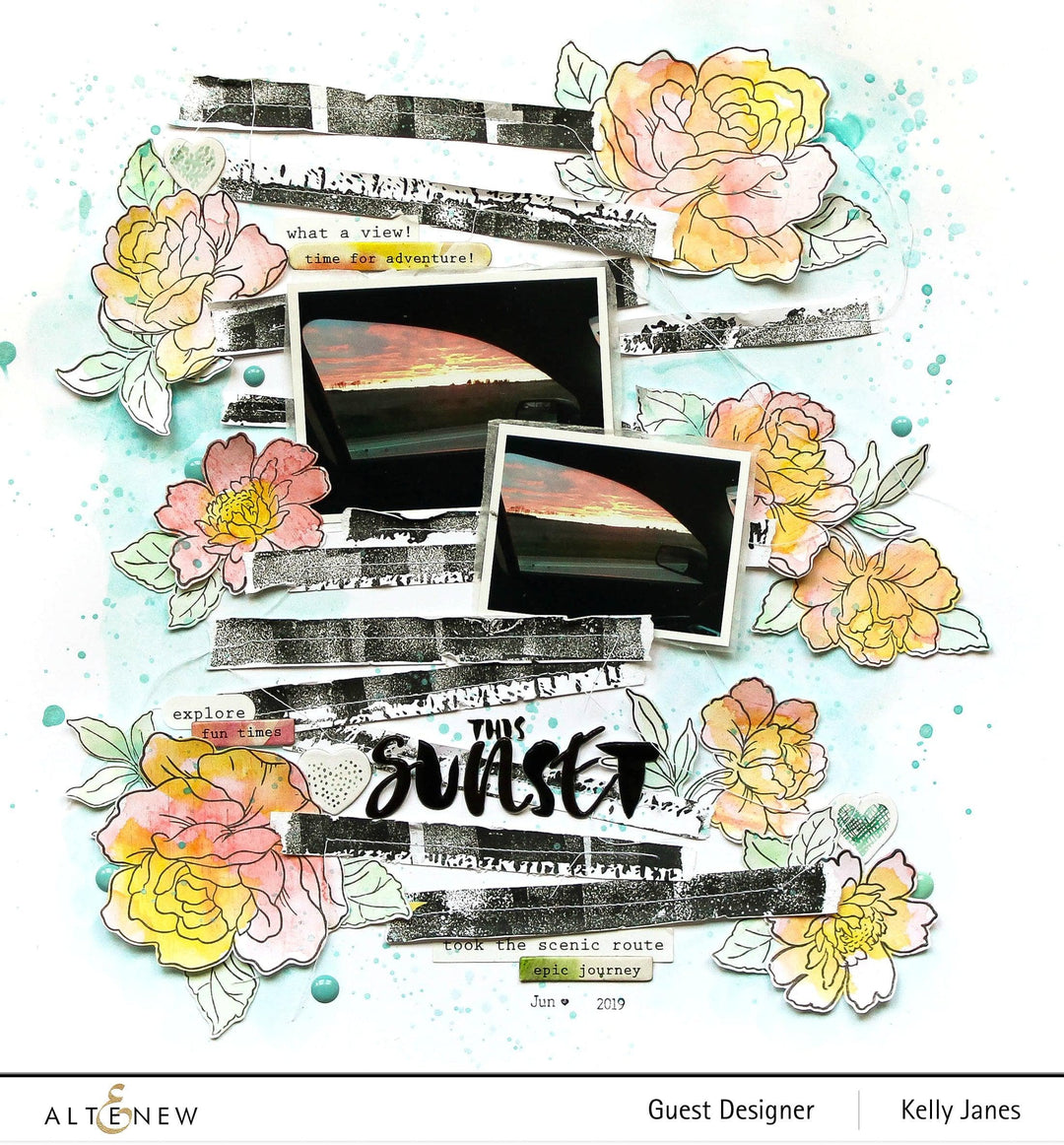 Altenew Stamp & Die Bundle Birch Impressionism Stamp & Die Bundle