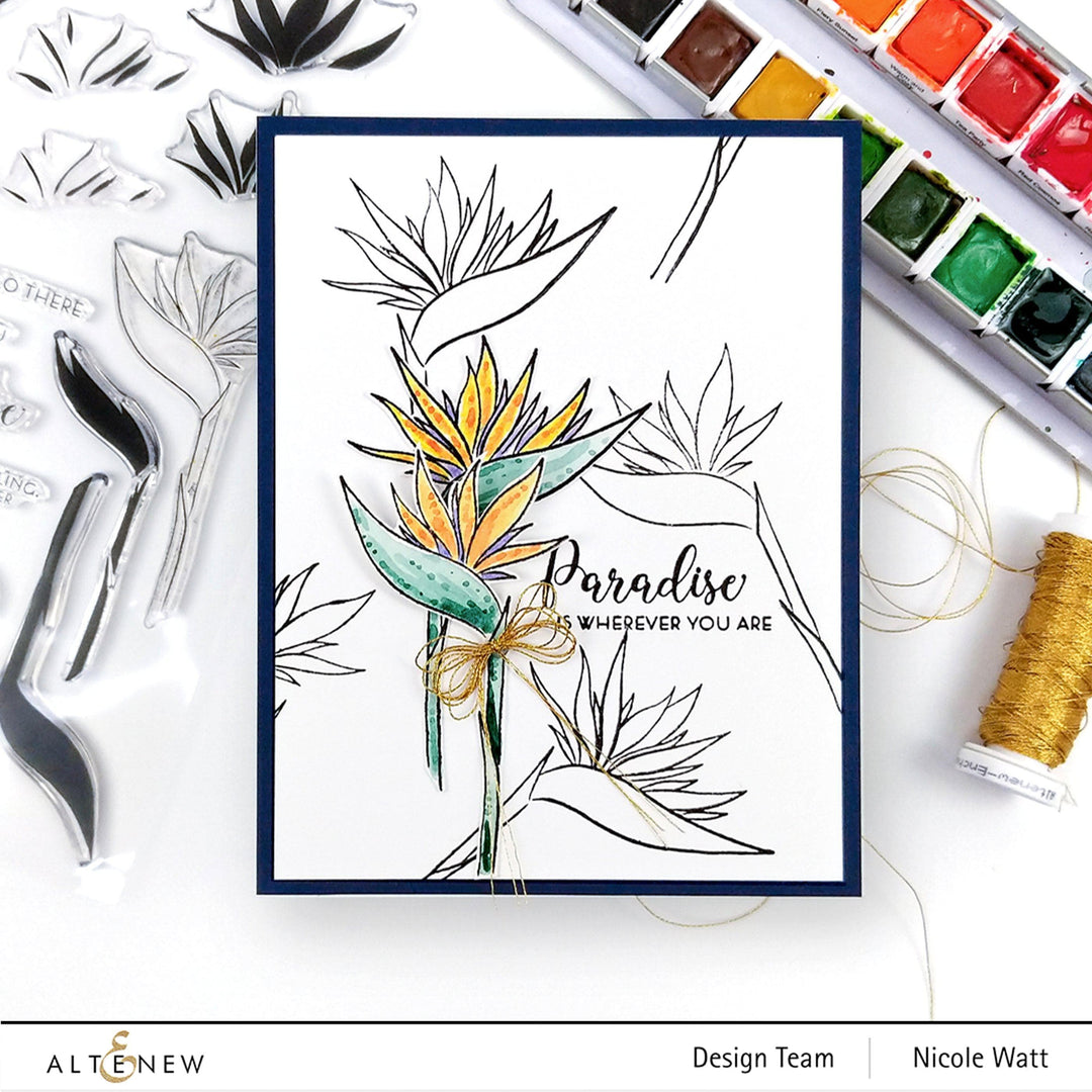 Altenew Stamp & Die Bundle Bird of Paradise Stamp & Die Bundle