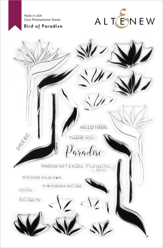 Altenew Stamp & Die Bundle Bird of Paradise Stamp & Die Bundle